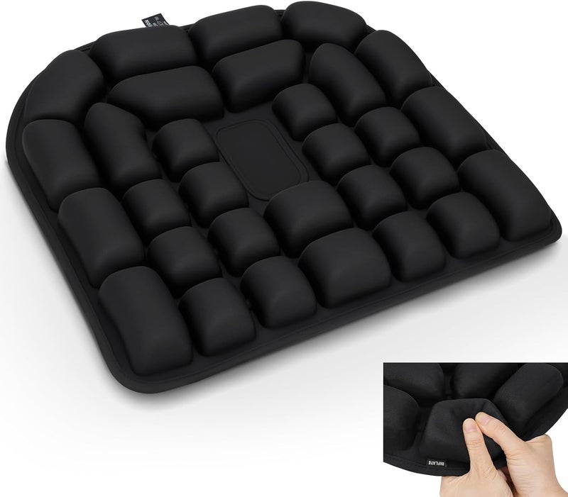 Kaflin Inflatable Seat Cushion - Airplane Seat Cushion for Long Flights, Breathable and Comfortable for Plane, Car & Office - Image 1